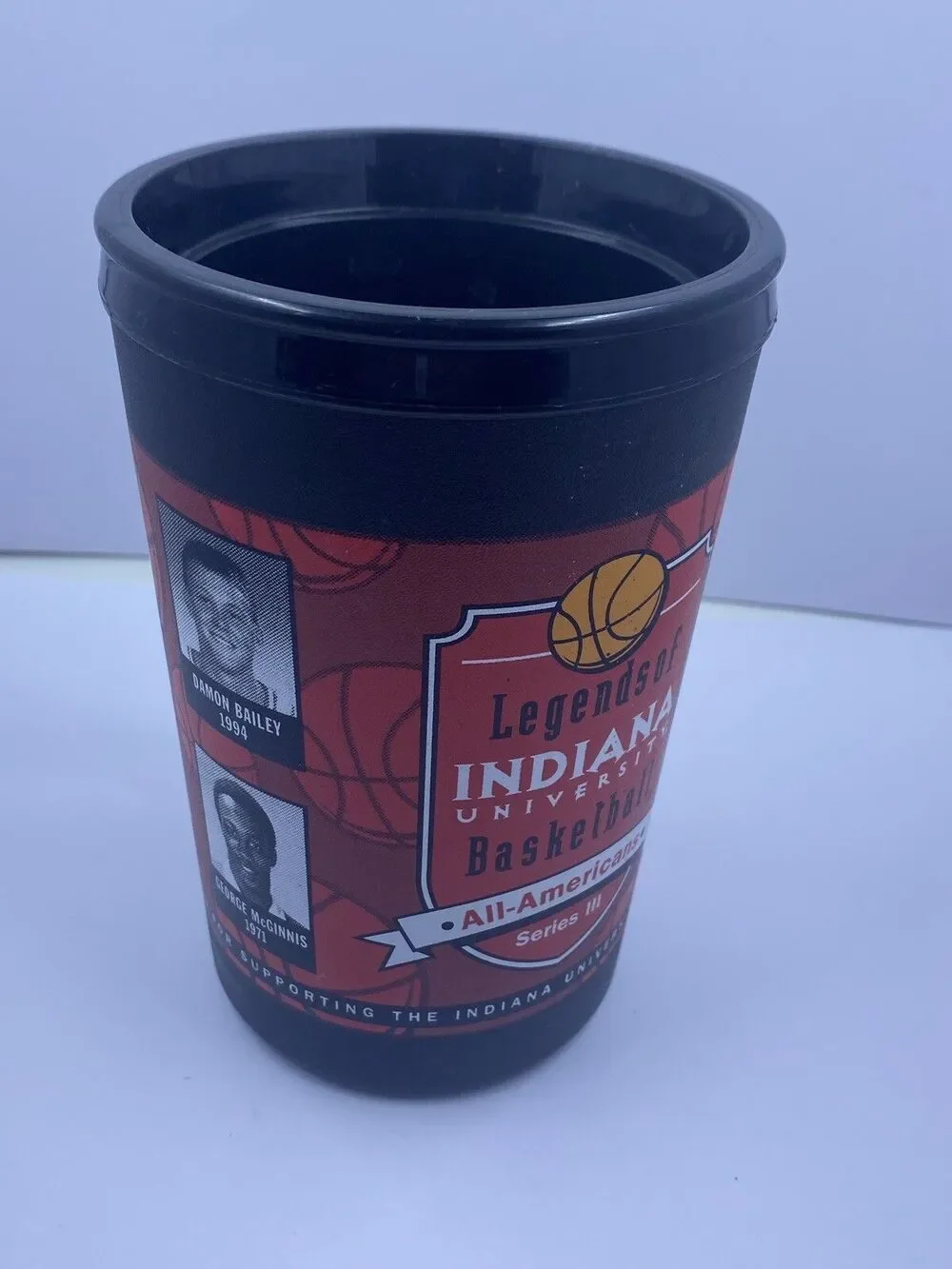 ALADDIN TRAVEL MUG CUP INDIANA UNIVERSITY HOOSIERS LEGENDS OF BASKETBALL 20OZ